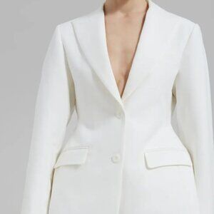Frankie Shop- Colette Hourglass Blazer- White M/L
